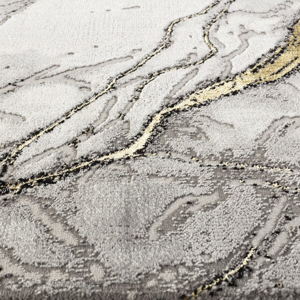 Covor Modern Living , Dormitor Dreptunghiular Marmara T159A Gri Gold (Alege dimensiunea: 100X200 cm)