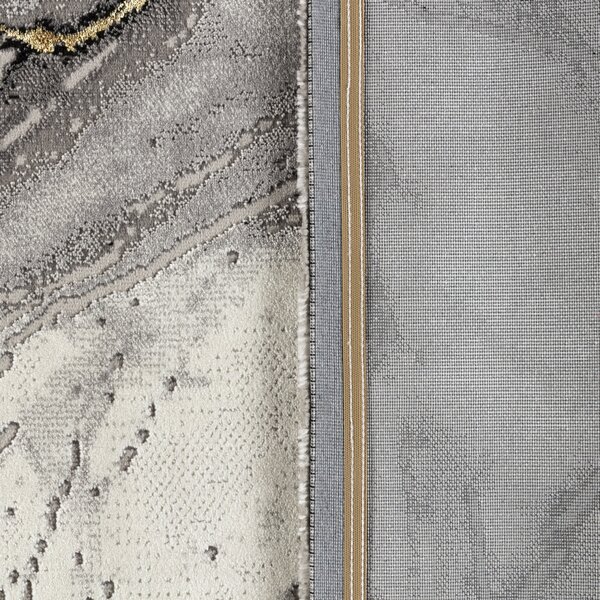 Covor Modern Living , Dormitor Dreptunghiular Marmara T159A Gri Gold (Alege dimensiunea: 100X200 cm)