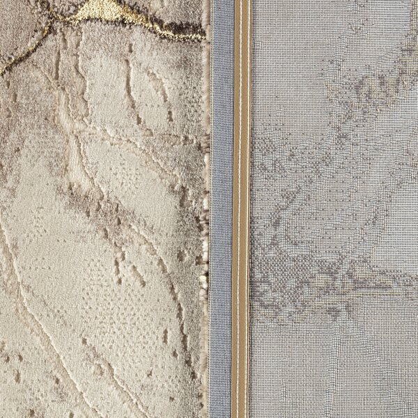 Covor Modern Living , Dormitor Dreptunghiular Marmara T159A Crem Gold (Alege dimensiunea: 100X200 cm)