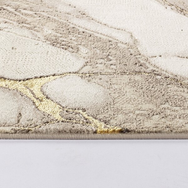 Covor Modern Living , Dormitor Dreptunghiular Marmara T159A Crem Gold (Alege dimensiunea: 100X200 cm)
