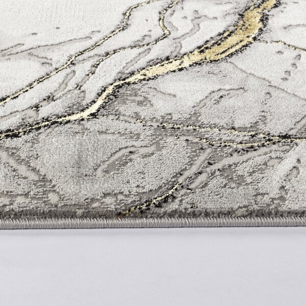 Covor Modern Living , Dormitor Dreptunghiular Marmara T159A Gri Gold (Alege dimensiunea: 100X200 cm)