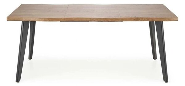 Masa extensibila bucatarie DICKSON, stejar miere/negru, 150/210x90x75