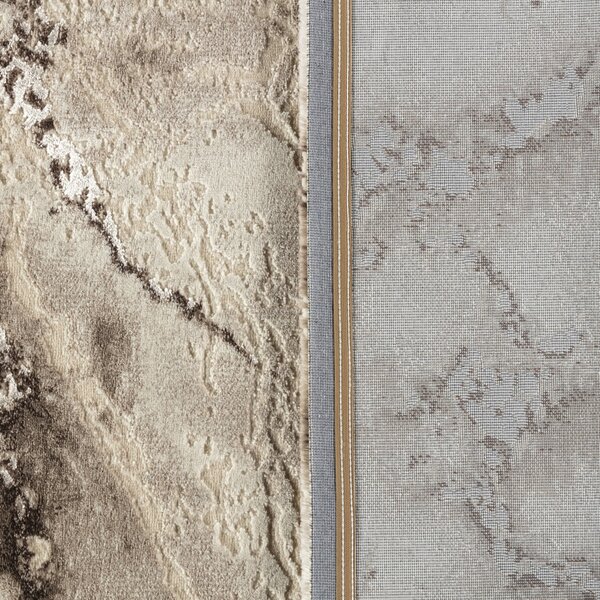 Covor Modern Living , Dormitor Dreptunghiular Marmara T160A Crem Bej (Alege dimensiunea: 100X200 cm)