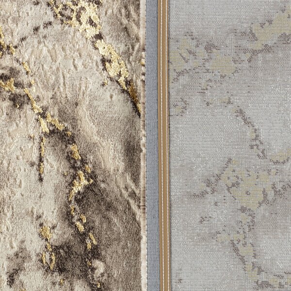 Covor Modern Living , Dormitor Dreptunghiular Marmara T160A Crem Gold (Alege dimensiunea: 100X200 cm)