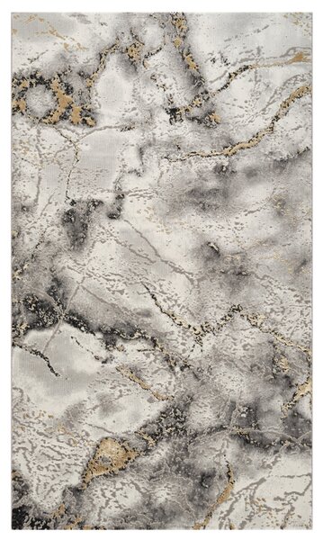 Covor Modern Living , Dormitor Dreptunghiular Marmara T160A Gri Gold (Alege dimensiunea: 100X200 cm)