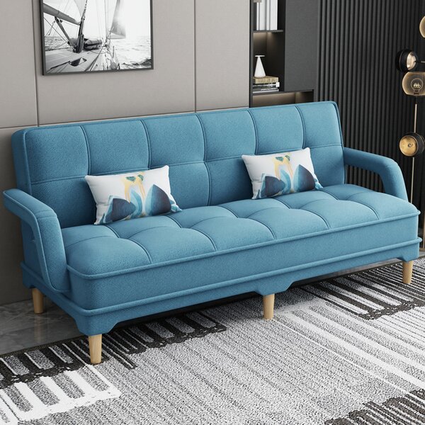 Canapea Clara 200x78x62 cm Rabatabila Stofa Turcoaz TURCOAZ