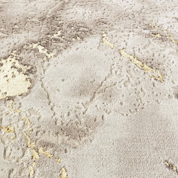 Covor Modern Living , Dormitor Dreptunghiular Marmara T160A Crem Gold (Alege dimensiunea: 100X200 cm)