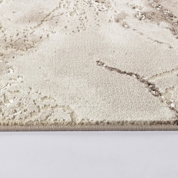 Covor Modern Living , Dormitor Dreptunghiular Marmara T160A Crem Bej (Alege dimensiunea: 100X200 cm)