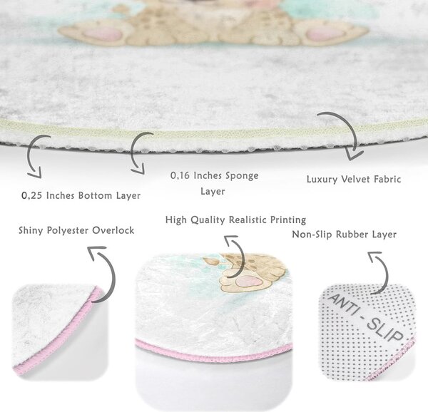 Covor pentru copii alb ø 100 cm Comfort – Mila Home