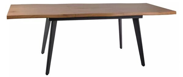 Masa extensibila FRESNO, stejar/negru, 150/210x90x76 cm