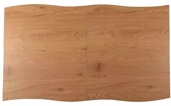 Masa extensibila FRESNO, stejar/negru, 150/210x90x76 cm