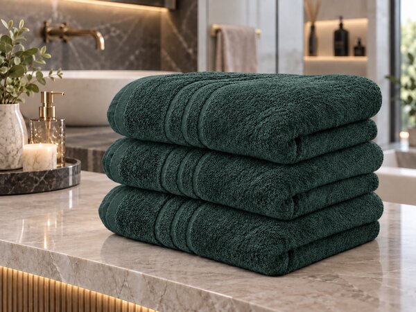 Prosop de corp Confort verde Inchis 70 x 140 cm, 100% bumbac