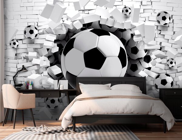Fototapet Mingile de fotbal care sparg barierele, Fototapet copii, Fototapet populare, u96315 - Tapeko.ro