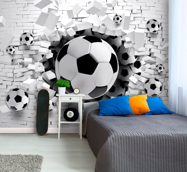 Fototapet Mingile de fotbal care sparg barierele, Fototapet copii, Fototapet populare, u96315 - Tapeko.ro
