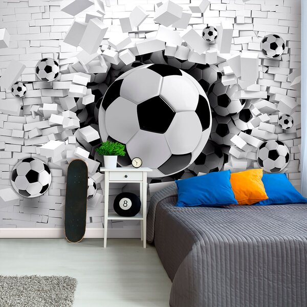 Fototapet Mingile de fotbal care sparg barierele, Fototapet copii, Fototapet populare, u96315 - Tapeko.ro