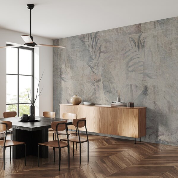 Tapet Acuarelă tropice loft, Fototapet Natură, Fototapet Frunze, u96807 : Uwalls.ro