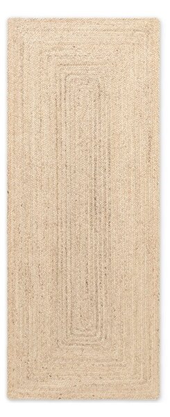 Covor tip traversă în culoare naturală deschisă reversibil/țesut manual din iută 80x200 cm Juno – Hanse Home