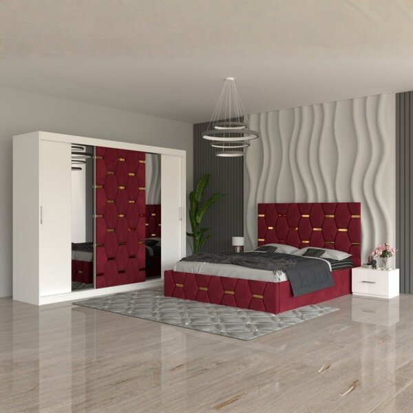 Dormitor Sofia Rosu 160x200