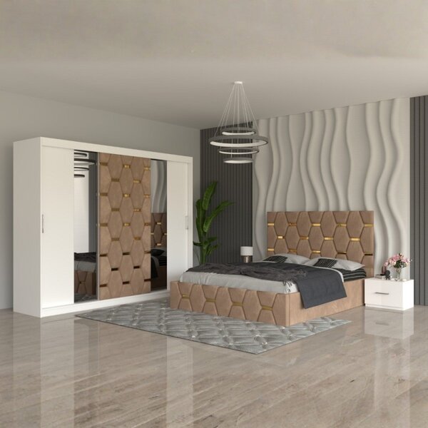 Dormitor Sofia Crem 160x200