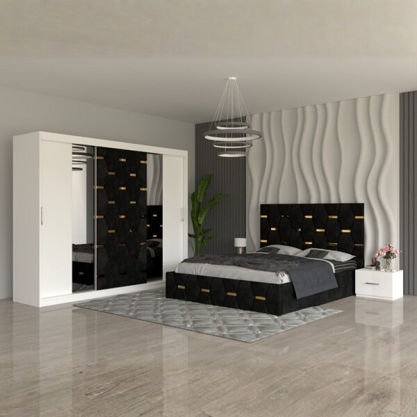 Dormitor Sofia Negru 160x200