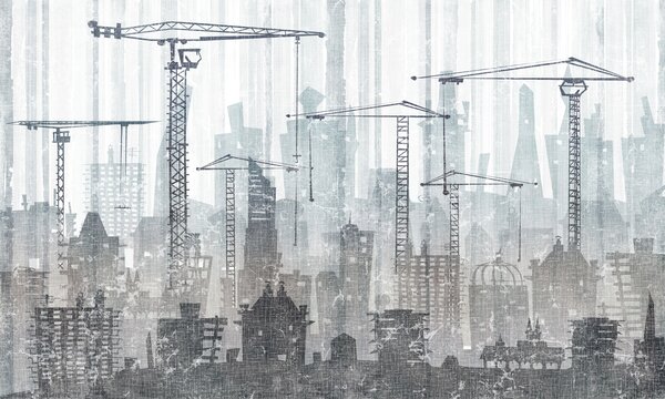 Tapet Construcții, Fototapet orașe și țări, u26287 : Uwalls.ro
