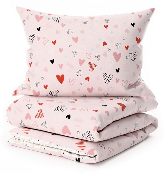 Lenjerie de pat din crepon pentru patut Renforce LOVITA roz Dimensiune lenjerie de pat: 45 x 65 cm | 90 x 140 cm