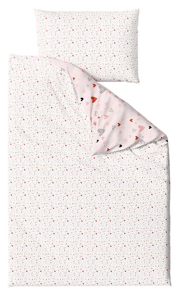 Lenjerie de pat din crepon pentru patut Renforce LOVITA roz Dimensiune lenjerie de pat: 45 x 65 cm | 90 x 140 cm