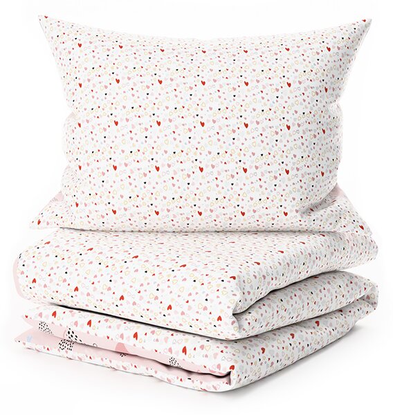 Lenjerie de pat din crepon pentru patut Renforce LOVITA roz Dimensiune lenjerie de pat: 45 x 65 cm | 90 x 140 cm