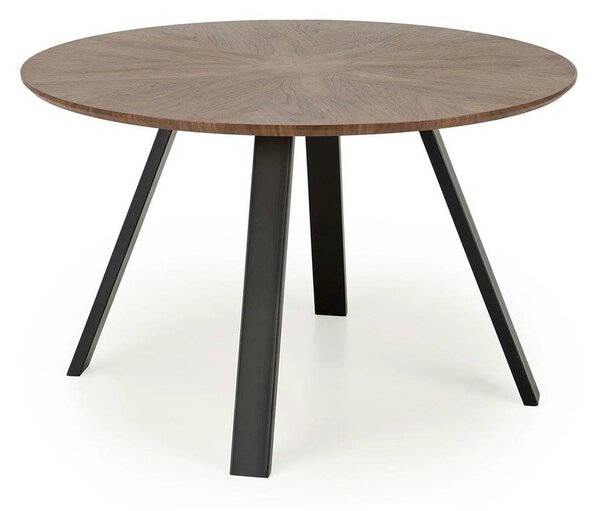 Masa DANILO, nuc/negru, 120x74 cm