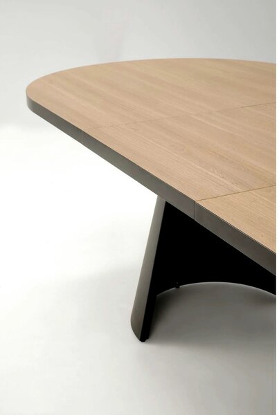 Masa extensibila GIACOMO, stejar/negru, 180/240x100x76 cm