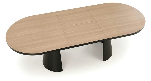 Masa extensibila GIACOMO, stejar/negru, 180/240x100x76 cm