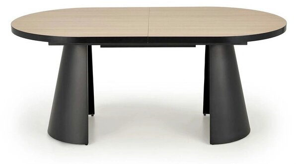 Masa extensibila GIACOMO, stejar/negru, 180/240x100x76 cm