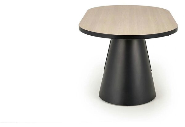 Masa extensibila GIACOMO, stejar/negru, 180/240x100x76 cm