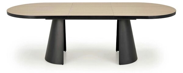 Masa extensibila GIACOMO, stejar/negru, 180/240x100x76 cm