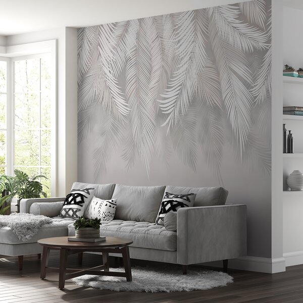 Tapet Frunze de palmier suspendate, Fototapet pădure, Fototapet Tropics, u48556d1 : Uwalls.ro