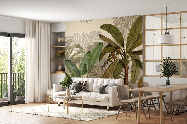 Tapet Junglă tropicală și frunze, Fototapet Natură, u74748d1 : Uwalls.ro