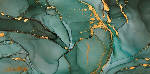 Tapet Marmură Onyx de lux cu crăpături metalice, Fototapet Abstract, u50235d2 : Uwalls.ro