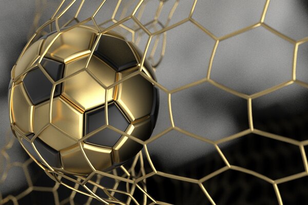 Tapet O minge de fotbal în poartă, Fototapet Pentru Copii, Fototapet pentru camera unui băiat, u73010d3 : Uwalls.ro