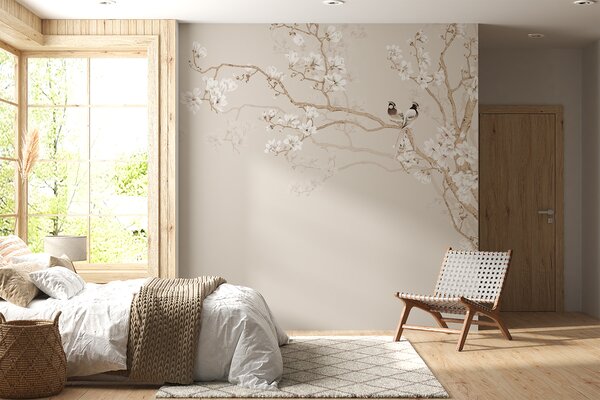 Tapet Arbore de magnolie în grădină, Fototapet pădure, Fototapet copaci, u25842d1 : Uwalls.ro