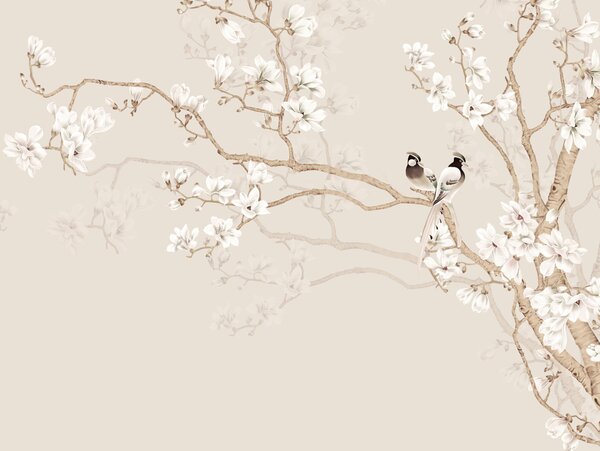 Tapet Arbore de magnolie în grădină, Fototapet pădure, Fototapet copaci, u25842d1 : Uwalls.ro