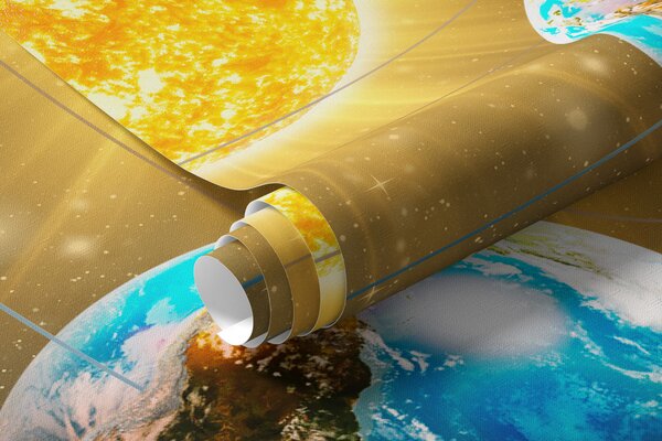 Tapet Fascinant spațiu, sistem solar, Fototapet Designer, u97222d1 : Uwalls.ro