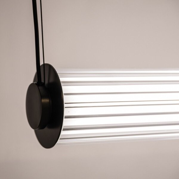 Zuma Line 1236 - Lustră LED reglabilă pe cablu COMO LED/39W/230V 2700-6500K neagră + telecomandă