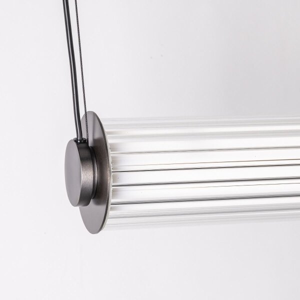 Zuma Line 1236 - Lustră LED reglabilă pe cablu COMO LED/39W/230V 2700-6500K neagră + telecomandă