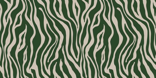 Tapet Vector imprimare de piele de zebră în culori verde și alb, Fototapet Abstract, u99173v2 : Uwalls.ro
