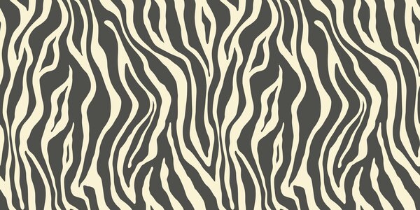 Tapet Vector imprimare de piele de zebră în culori alb-negru, Fototapet Abstract, u99173v3 : Uwalls.ro