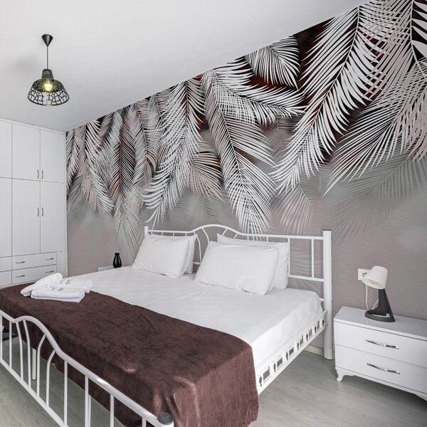 Tapet Frunze tropicale, Fototapet pădure, Fototapet Tropics, u48556v4d2 : Uwalls.ro