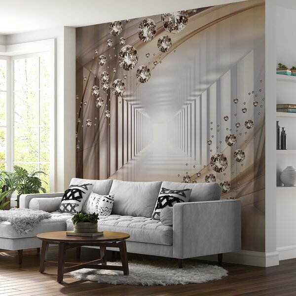 Tapet Tunel Rhinestone, Fototapet 3D, Fototapet 3D Tunnel, u79958d1 : Uwalls.ro
