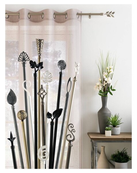Galerie de perdea 120 - 210 cm extensibilă din metal Globa – douceur d'intérieur