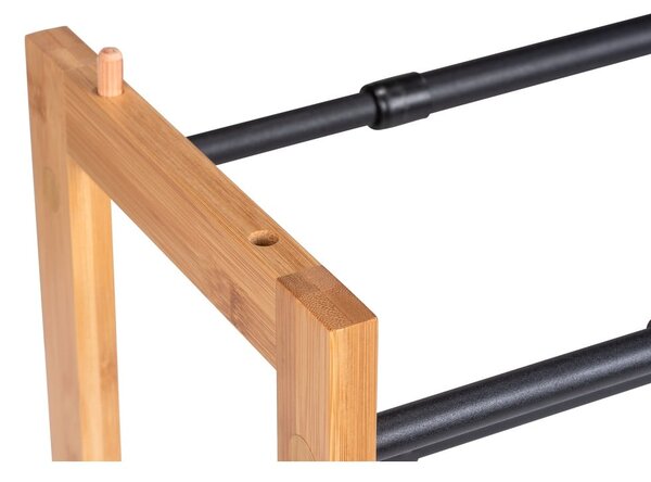 Pantofar negru/în culoare naturală telescopic din metal Ecori – Wenko