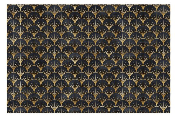 Tapet decorativ pentru mobilier Ambiance Youlika, negru - auriu